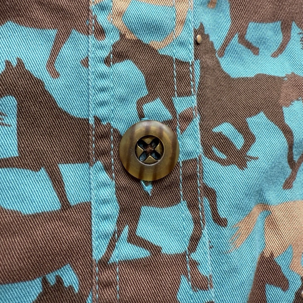 Toffee Apple‎ Jacket Shacket All over Horse Print Women's XXL Cowgirl Pockets - Picture 3 of 8